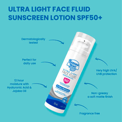 Banana Boat Ultra Light Face Fluid SPF 50+ 50ml