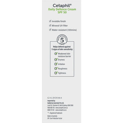 Cetaphil Daily Defence Cream SPF 50+ 50g