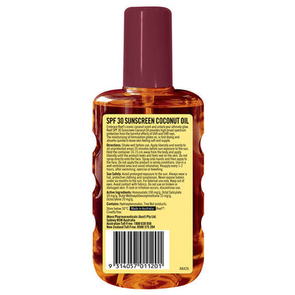 Reef Coconut Sunscreen Oil Spray SPF 30+ 220mL