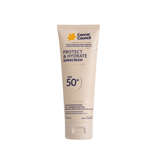 Cancer Council Protect & Hydrate Sunscreen Coconut SPF50+ 150mL