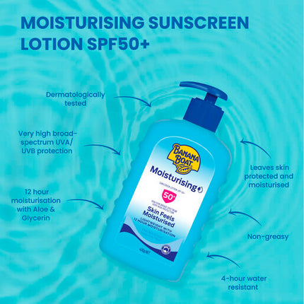 Banana Boat Moisturising Sunscreen Lotion SPF50+ 400g