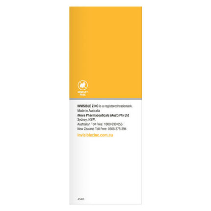 Invisible Zinc Face & Body Sunscreen SPF50+ 150g