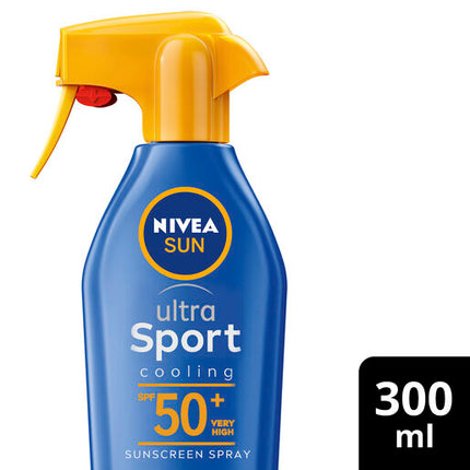 Nivea Sun Ultra Sport Cooling Sunscreen Trigger Spray SPF 50+ 300mL