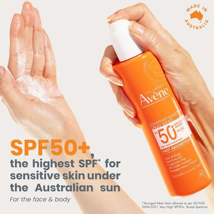 Avène Sunsitive Sunscreen Spray SPF50+ 200ml