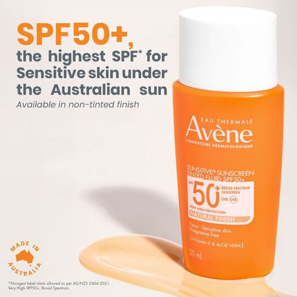Avène Sunsitive Sunscreen Tinted Fluid SPF50+ 50ml