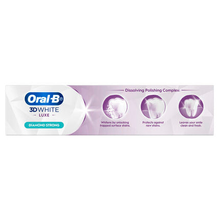 Oral B 3DWhite Luxe Diamond Strong Toothpaste 95g