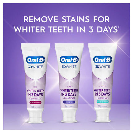 Oral B 3DWhite Luxe Diamond Strong Toothpaste 95g