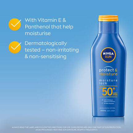 Nivea Protect & Moisture Moisture Lock SPF50+ Sunscreen Lotion