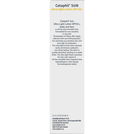 Cetaphil Sun Spf 50+Ultra Light Lotion 100mL