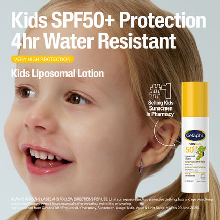 Cetaphil Sun Spf 50+ Kids Liposomal Lotion 150mL
