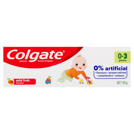 Colgate Kids Toothpaste 0-3 Years Mild Fruit 80g