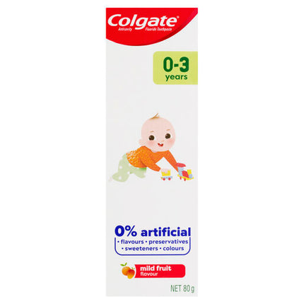 Colgate Kids Toothpaste 0-3 Years Mild Fruit 80g