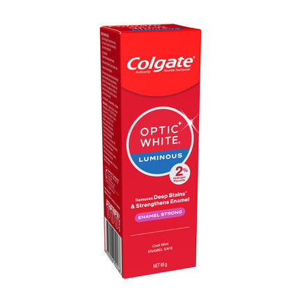 Colgate Optic White Luminous Enamel Strong Teeth Whitening Toothpaste 85g