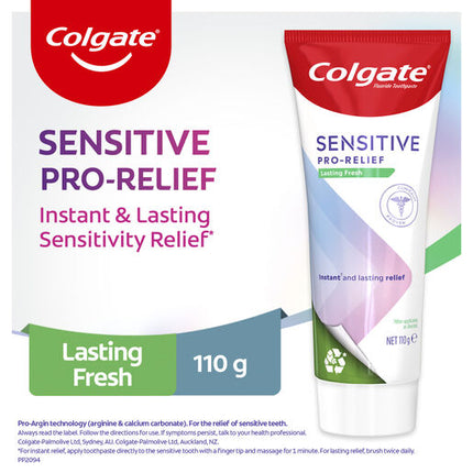 Colgate Toothpaste Pro Relief Sensitive Lasting Fresh 110g