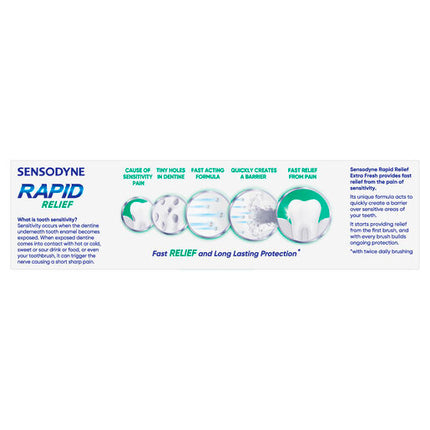 Sensodyne Rapid Relief Extra Fresh Toothpaste 100g
