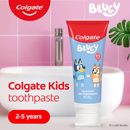 Colgate Kids Bluey Toothpaste 2-5 Years Mild Mint 90g