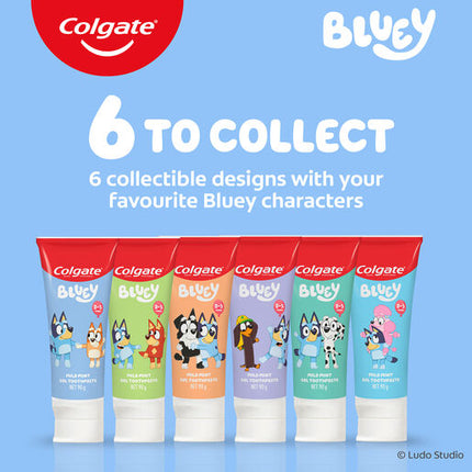 Colgate Kids Bluey Toothpaste 2-5 Years Mild Mint 90g