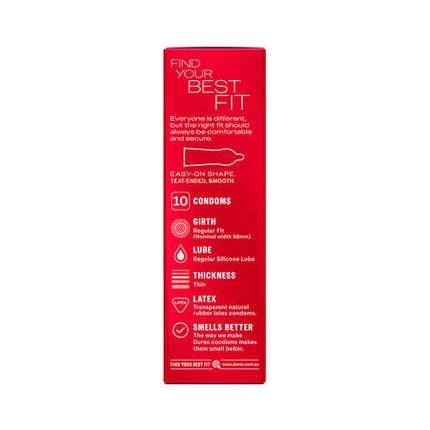 Durex Fetherlite Ultra Thin Feel Condoms Extra Sensitive 10 Pack