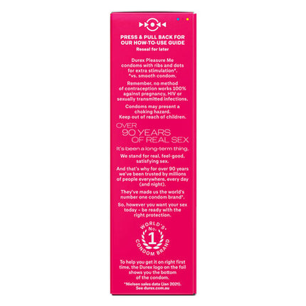 Durex Pleasure Me Condoms 10 pack