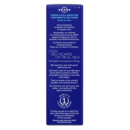 Durex Original Regular Fit Condoms 10 Pack