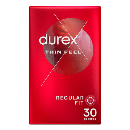 Durex Thin Feel Latex Condoms Regular Fit 30 Pack
