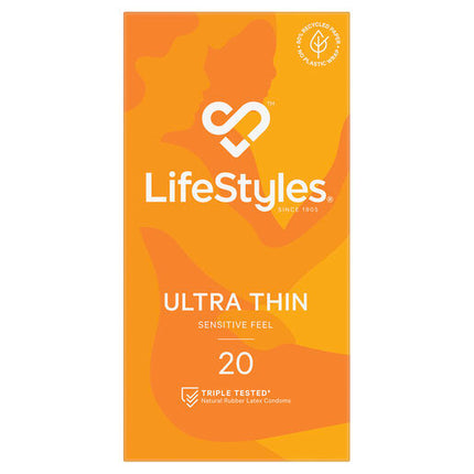 Lifestyles Ultra Thin Condoms 20 Pack