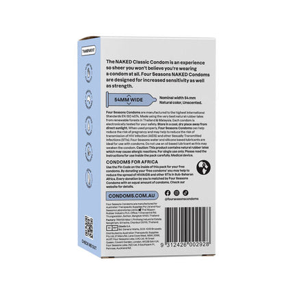 Four Seasons Naked Classic Condoms 12 Pack
