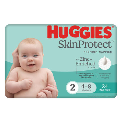 Huggies Infant Nappies Size 2 (4-8kg) 24 Pack