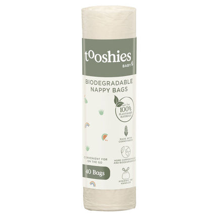 Tooshies ECO BABY Biodegradable Nappy Bags 40Pk