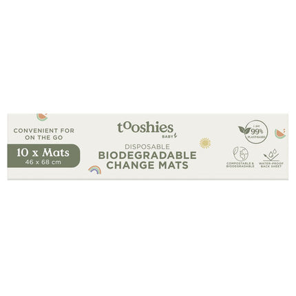 Tooshies Biodegradable Change Mats 10 Pack