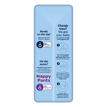 Huggies Ultra Dry Nappies Walker Boys 16 Pack