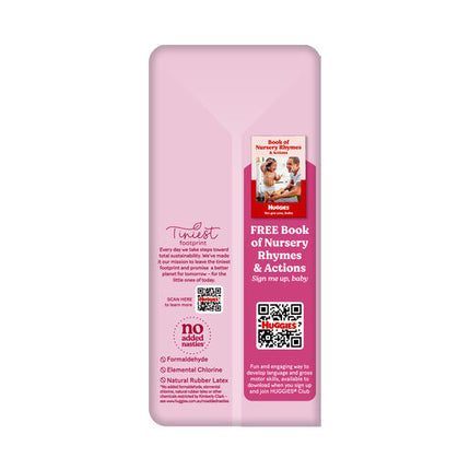 Huggies Ultra Dry Nappies Toddler Girls 18 Pack