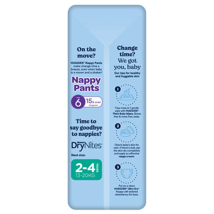 Huggies Ultra Dry Nappies Junior Boy 14 Pack