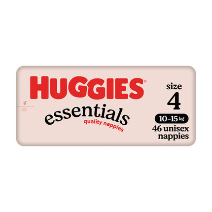Huggies Essentials Nappies Size 4 (10 - 15kg) 46 Pack