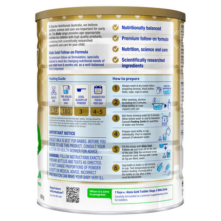 Alula Gold Stage 2 Follow-on Premium Follow-on Formula 6-12 months 900g