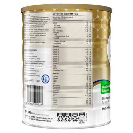 Alula Gold Stage 2 Follow-on Premium Follow-on Formula 6-12 months 900g