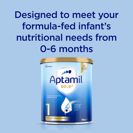 Aptamil Gold+ 1 Premium Infant Formula 0-6 Months 900g