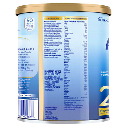 Aptamil Gold+ 2 Premium Follow-On Formula From 6-12 Months 900g