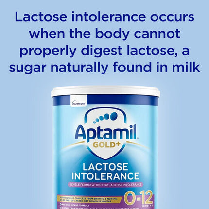 Aptamil Gold+ Lactose Intolerance Baby Infant Formula From Birth to 12 Months 900g