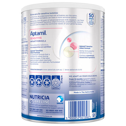 Aptamil Sensitive Premium Infant Formula From Birth to 12 Months 900g