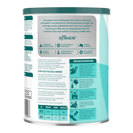 Oli6 Stage 2 Dairy Goat Milk Follow-On Formula 800g