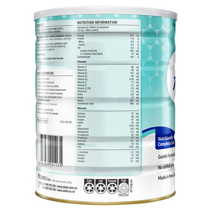 Alula Gentle Stage 1 Newborn Infant Formula 0-6 Months 900g