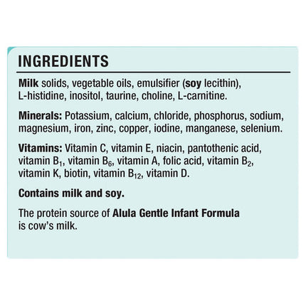 Alula Gentle Stage 1 Newborn Infant Formula 0-6 Months 900g