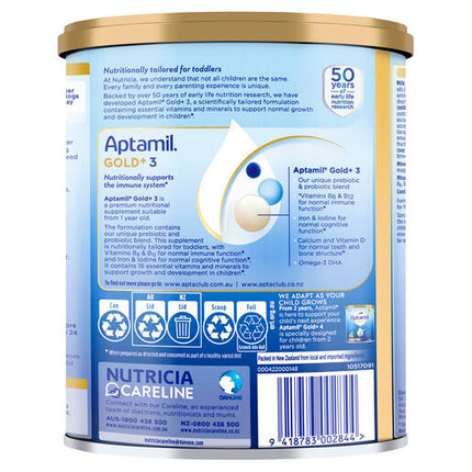 Aptamil Gold+ 3 Premium Toddler Nutritional Supplement From 12+ Months 900g