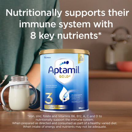 Aptamil Gold+ 3 Premium Toddler Nutritional Supplement From 12+ Months 900g