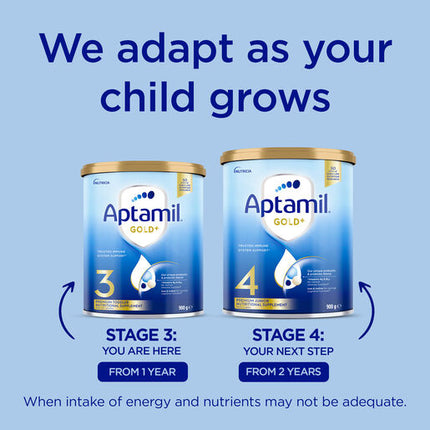 Aptamil Gold+ 3 Premium Toddler Nutritional Supplement From 12+ Months 900g