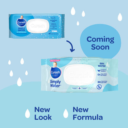 Curash Water Wipes 80 Pack