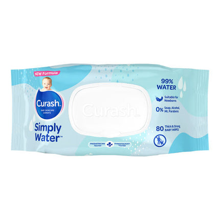 Curash Water Wipes 80 Pack