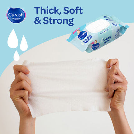 Curash Water Wipes 80 Pack