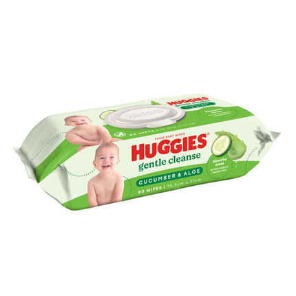 Huggies Baby Wipes Cucumber & Aloe Wipes 80 Pack